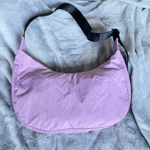 NWT BAGGU Medium Crescent Bag, Lavender - Picture 5 of 6